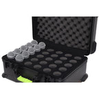 Gator SH-MICCASE30 Estuche moldeado con soportes para 30 micrófonos con cable TSA