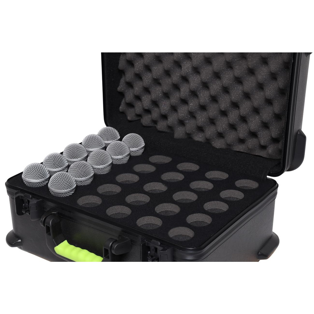 Gator SH-MICCASE30 Estuche moldeado con soportes para 30 micrófonos con cable TSA