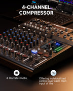 Donner DAM-1000 Mixer de 10 canales con Bluetooth