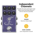 Donner White Tape Pedal de delay estéreo