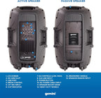 Gemini Pa-Sys15 Sistema De Audio Portable 15"
