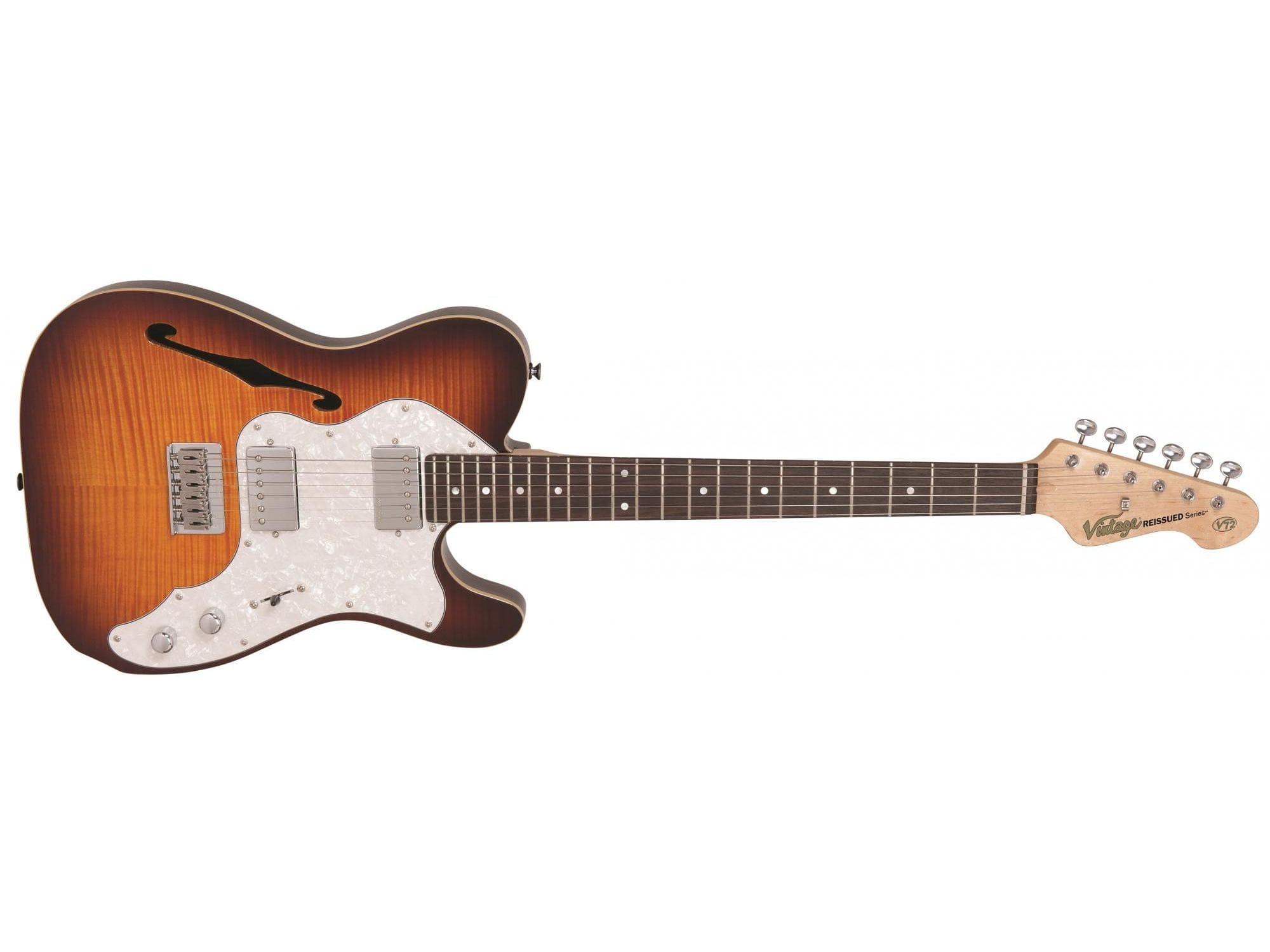 Vintage Guitarra Eléctrica V72hftb