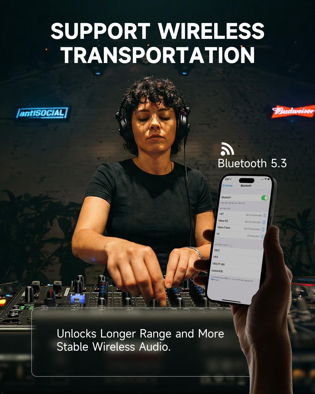 Donner DAM-1000 Mixer de 10 canales con Bluetooth