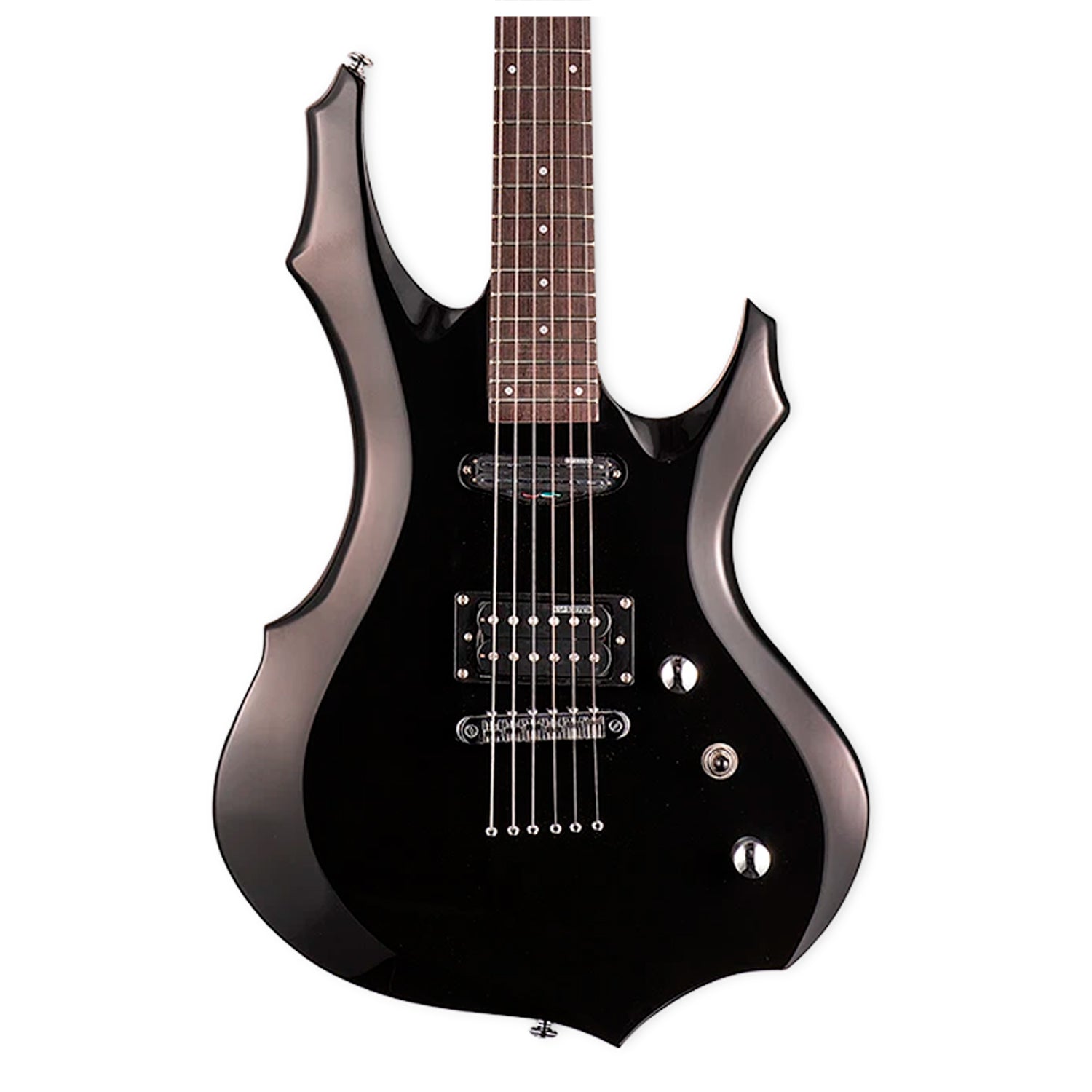 Guitarra Eléctrica Serie F-10 Black Con Funda - LTD