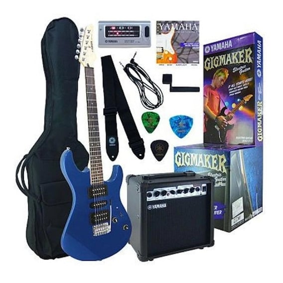 Pack guitarra electrica amplificador y accesorios ERG121GPII Metallic Blue