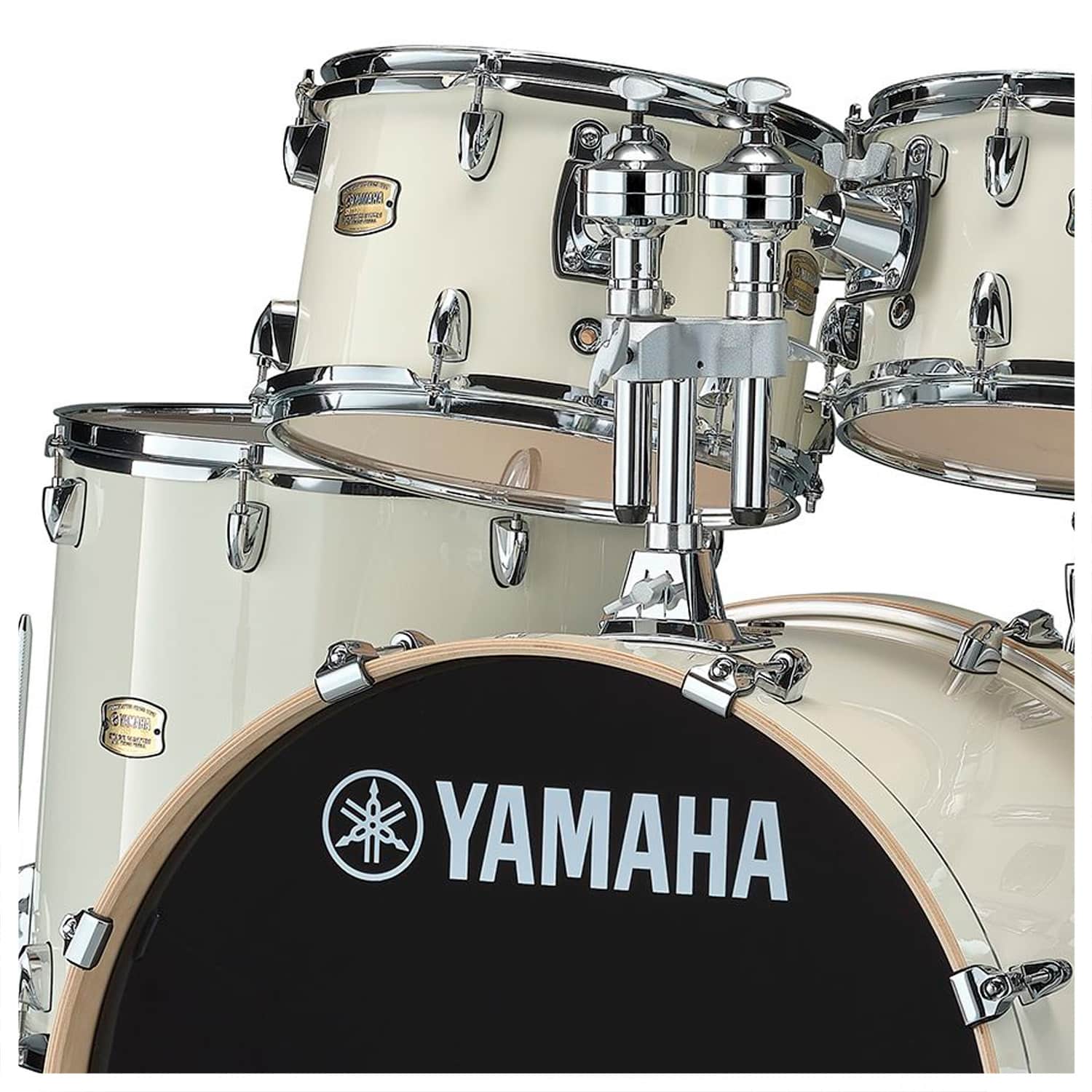 Set Bateria Stage Custom Birch con bombo 22" Classic White - Yamaha