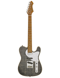 Aria® 615-MK2 Guitarra Eléctrica Nashville Telecaster® Style Flamed | Black Diamond