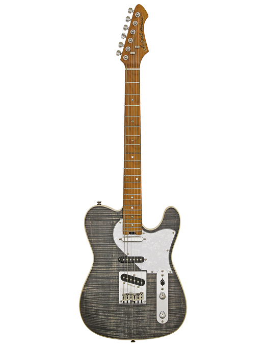 Aria® 615-MK2 Guitarra Eléctrica Nashville Telecaster® Style Flamed | Black Diamond