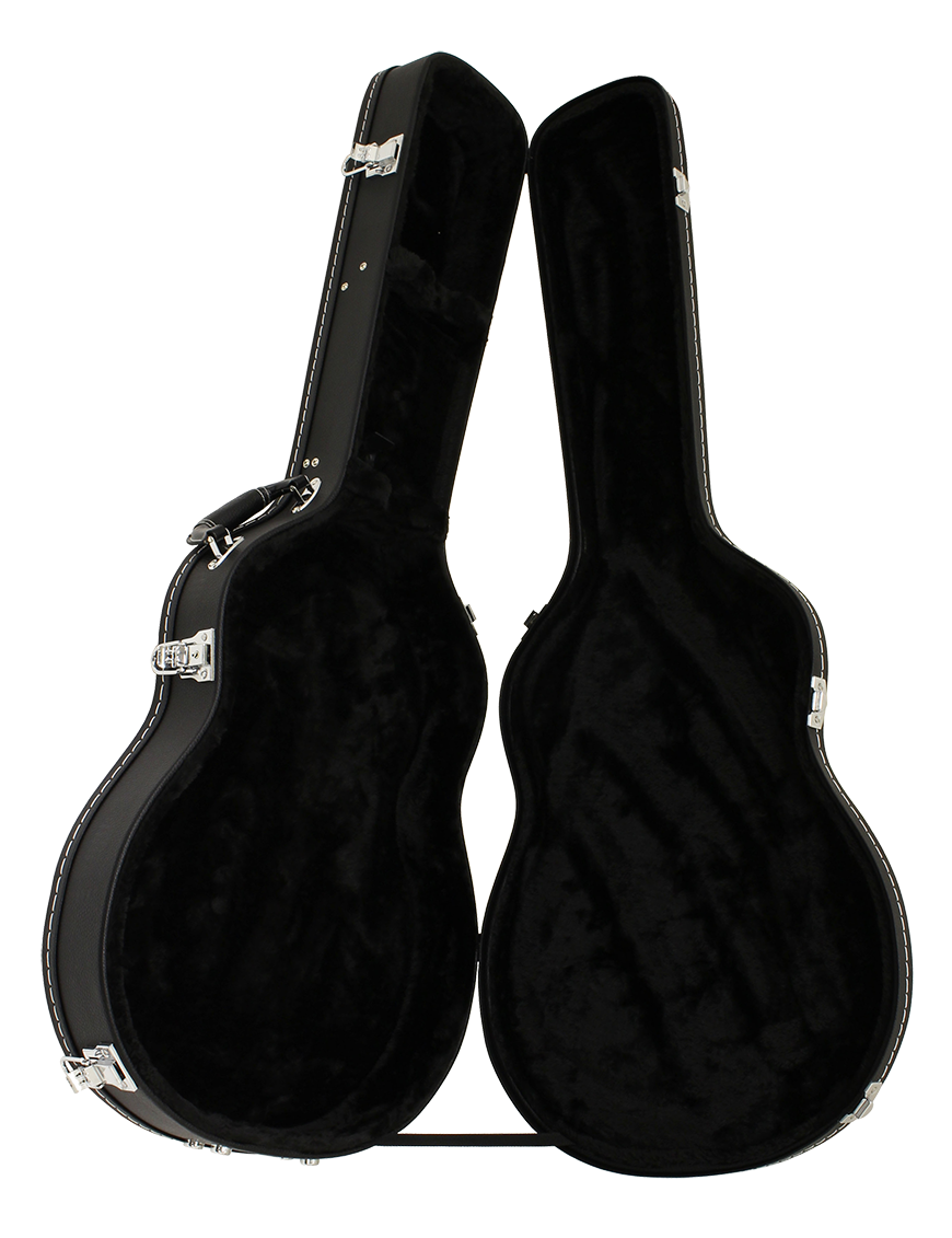 Aria® CG150SA Hard Case Guitarra Semi Hollow 335 Style| Negro