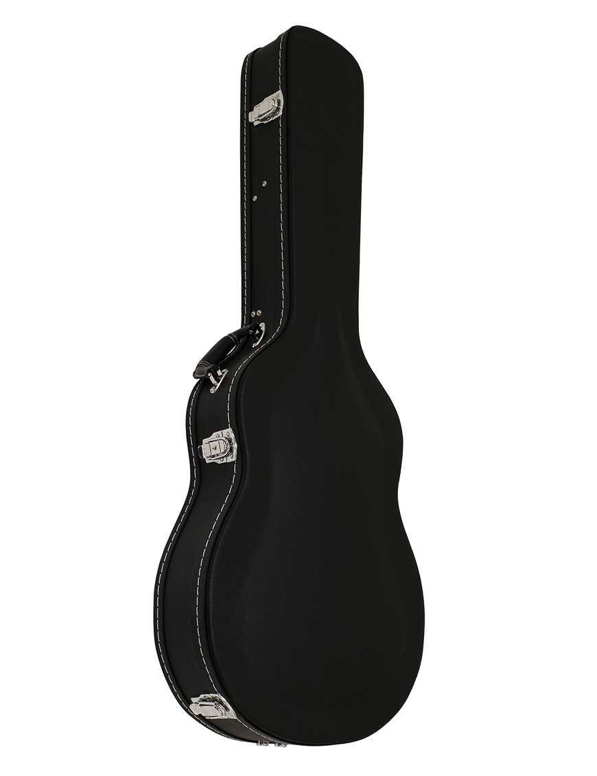 Aria® CG150SA Hard Case Guitarra Semi Hollow 335 Style| Negro