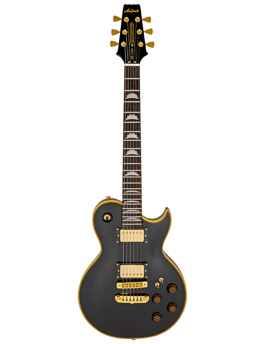 Aria Pro Ii Pe-F80 Guitarra Eléctrica Genuine Pe Pedigree Black Top