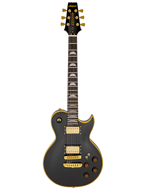 Aria Pro Ii Pe-F80 Guitarra Eléctrica Genuine Pe Pedigree Black Top