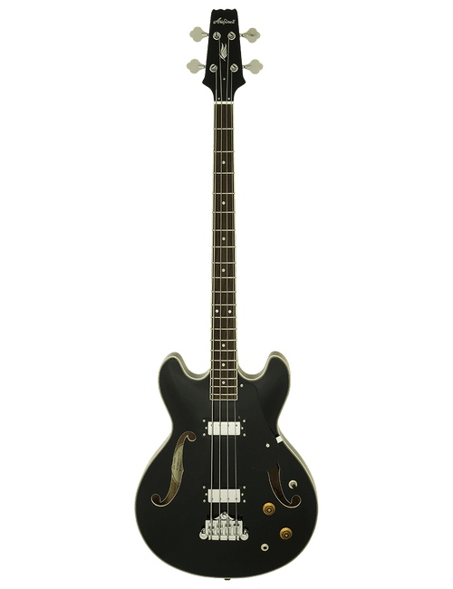 Aria® Tab-Class Bajo Eléctrico Semi-Hollow Con Funda| Black