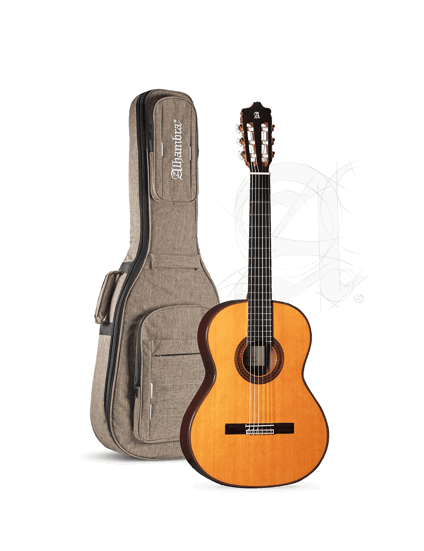 Alhambra Guitarra Clásica Conservatorio 7p Clasic Funda 9738