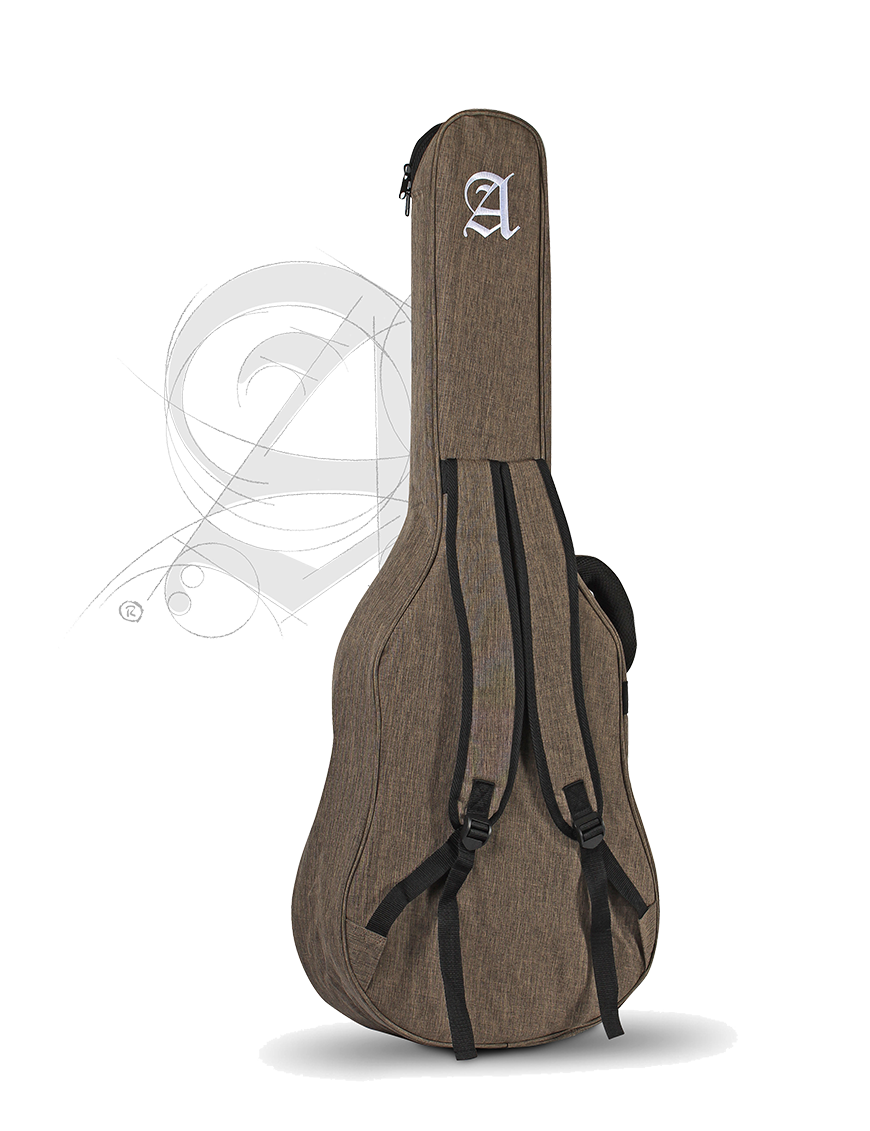 Alhambra® 9730 Funda Guitarra Clásica 4/4 Bordada 10mm | Marrón