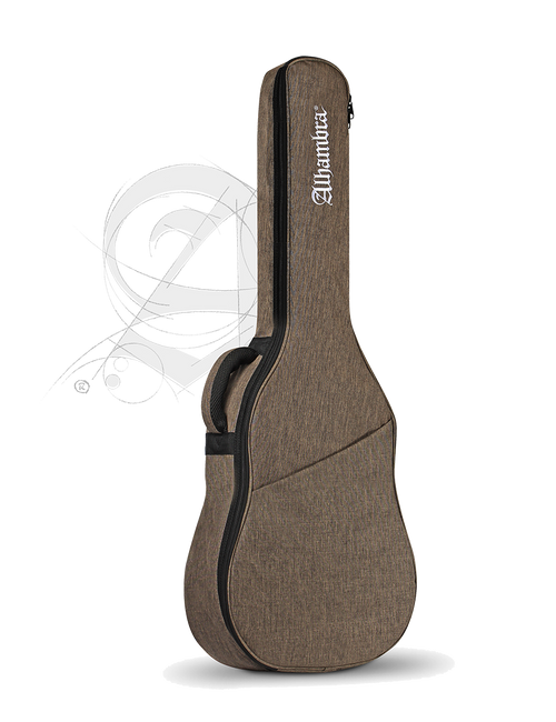 Alhambra® 9730 Funda Guitarra Clásica 4/4 Bordada 10mm | Marrón