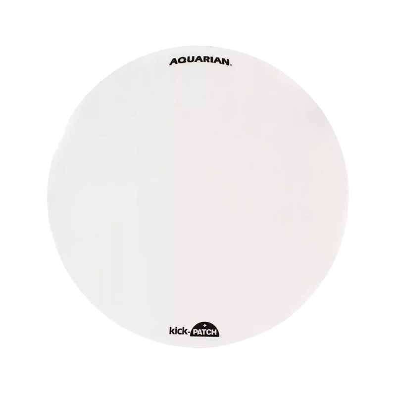 Aquarian PA3 Reparador Parche Bombo Kick Patch Blanco 12"