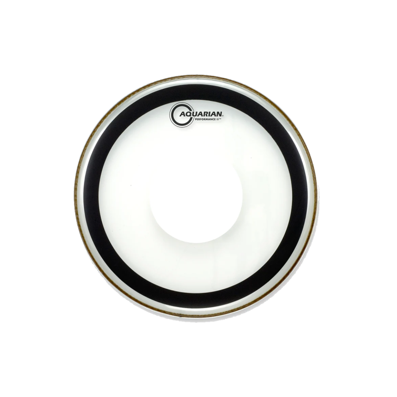 Aquarian PFPD-14 PERFOMANCE II Parche Tom 14" Clear Power Dot | 2-Capas 7/7-mil