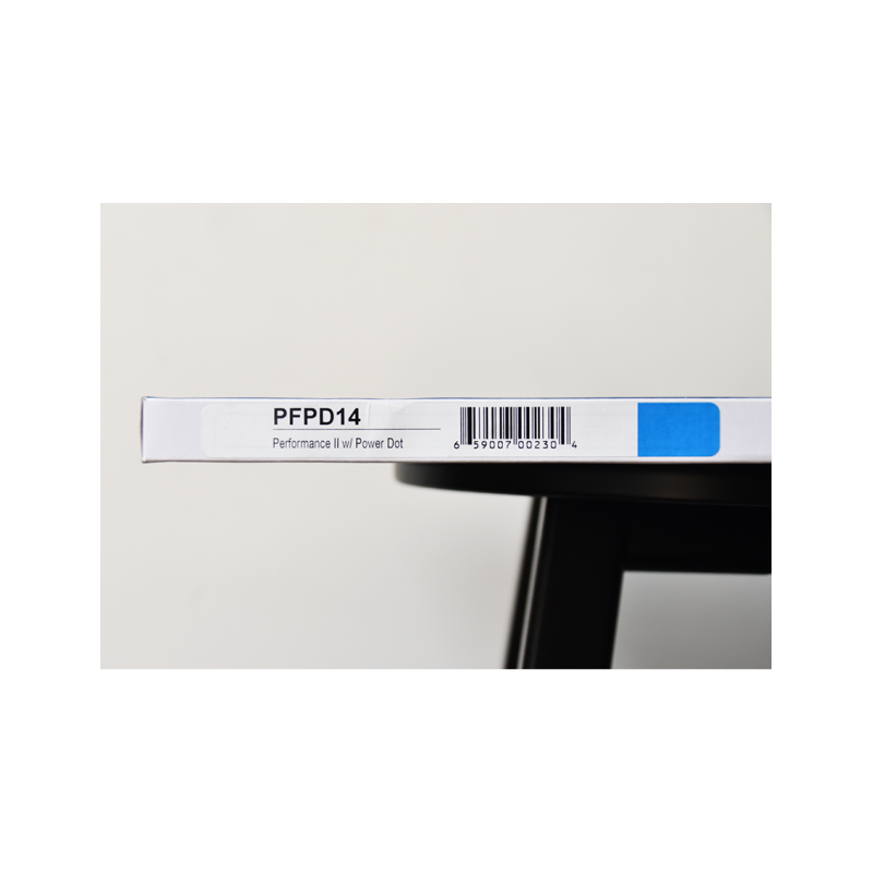 Aquarian PFPD-14 PERFOMANCE II Parche Tom 14" Clear Power Dot | 2-Capas 7/7-mil
