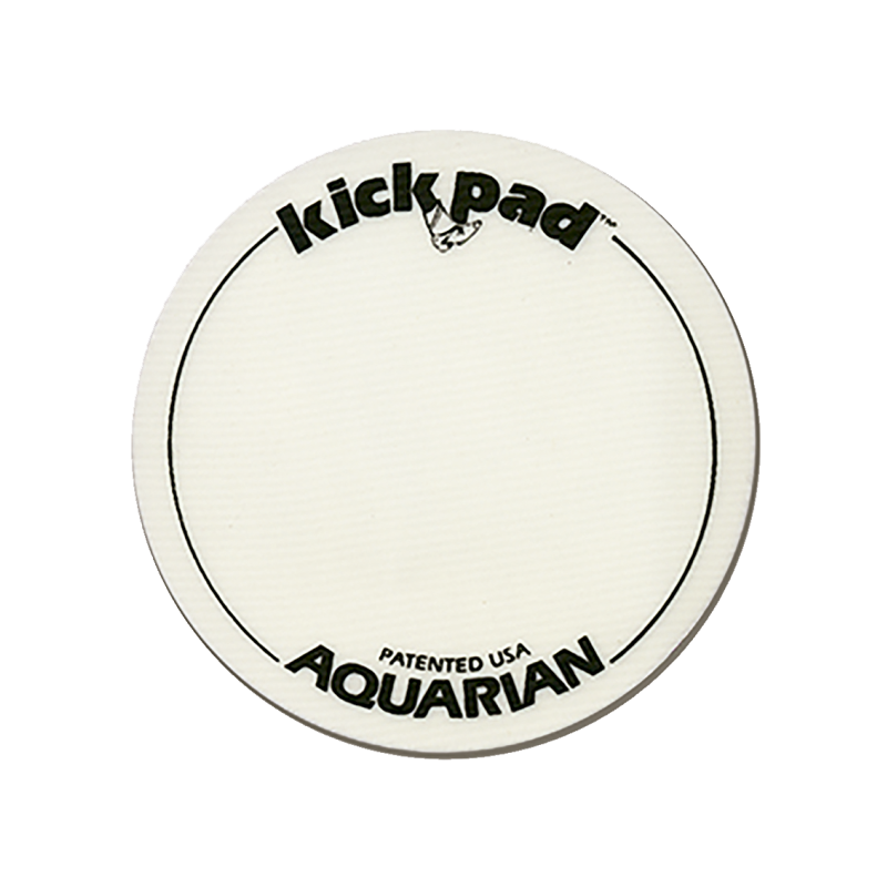 Aquarian Drumheads® TCFB-22 Force I™ Parche Bombo 22" Texture Coated™ Poroso Blanco + Kick Pad™ | 1-Capa 10