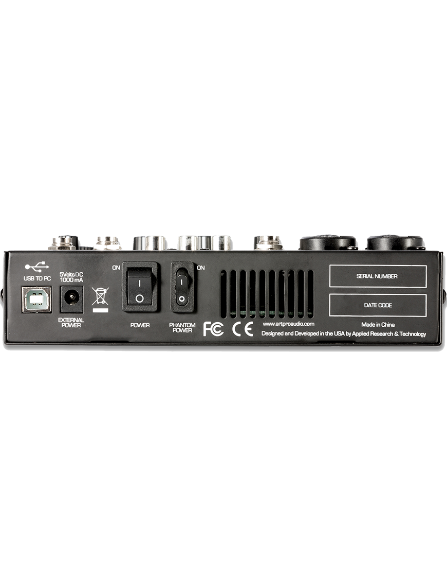 Art® USB MIX6 Mezclador Interfaz 6 Canales