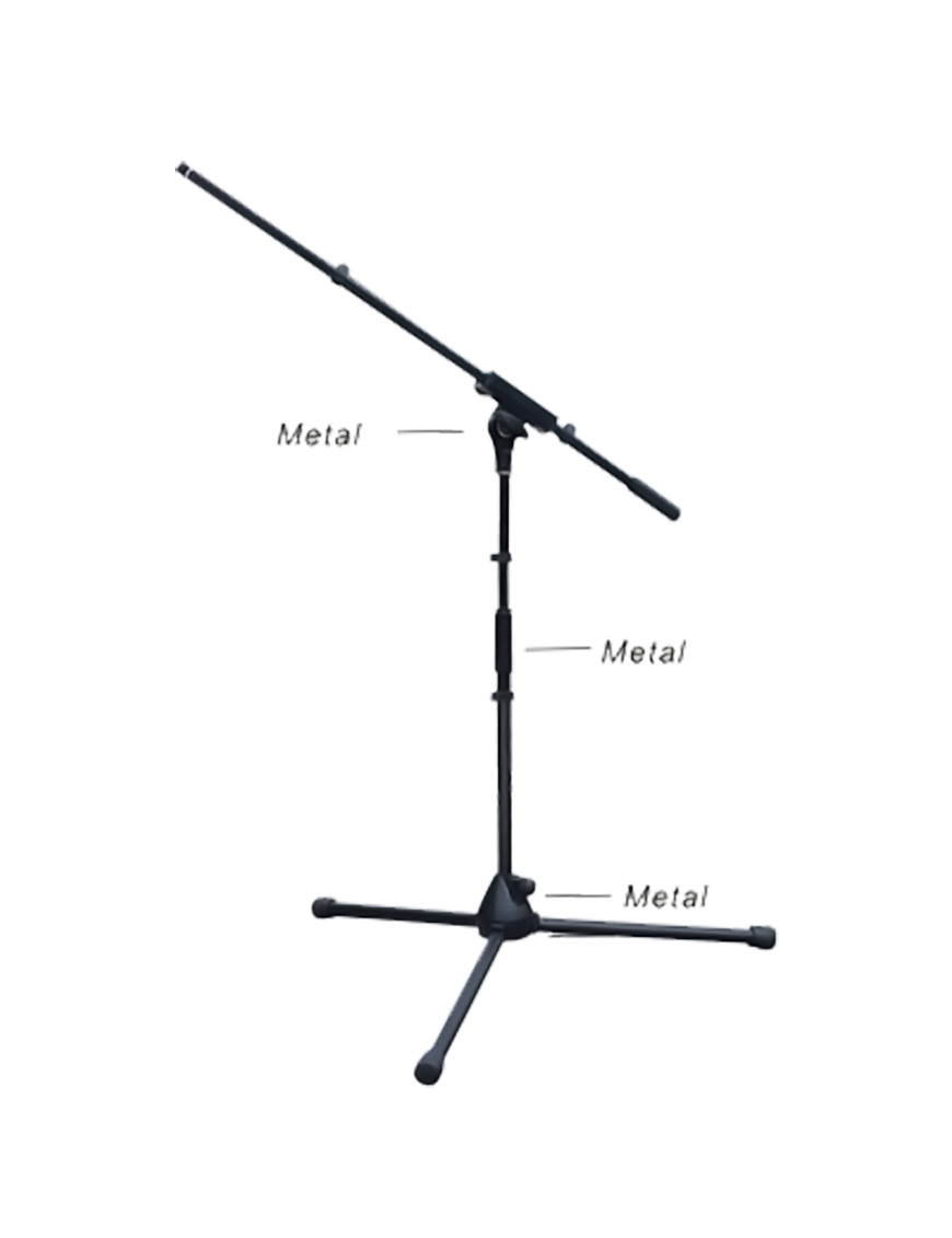 ApexTone® 3607 Atril Micrófono Boom Base Trípode Tamaño: Mini