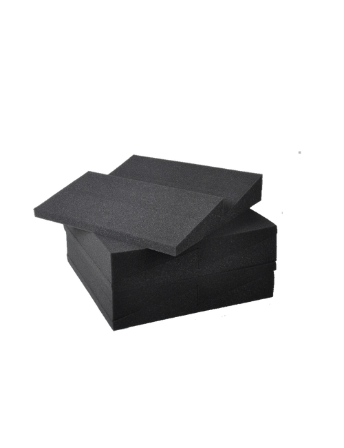 ApexTone® FL-006-2 Panel Absorción Espuma Acústica 2 Ángulos 30x30x3 cm Set: 10 Unidades