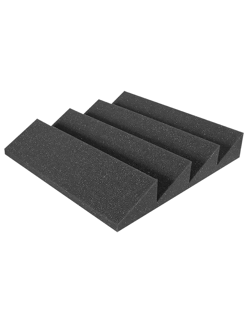 ApexTone® FL06-4 Panel Absorción Espuma Acústica 4 Ángulos 30x30x3 cm Set: 10 Unidades