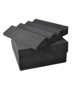 ApexTone® FL06-4 Panel Absorción Espuma Acústica 4 Ángulos 30x30x3 cm Set: 10 Unidades