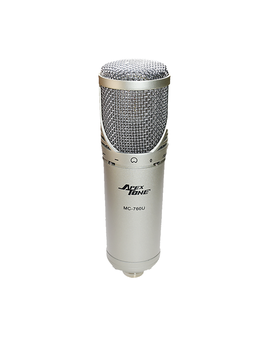 ApexTone® MC-760U Micrófono Condensador Estudio Kit: Araña y Funda