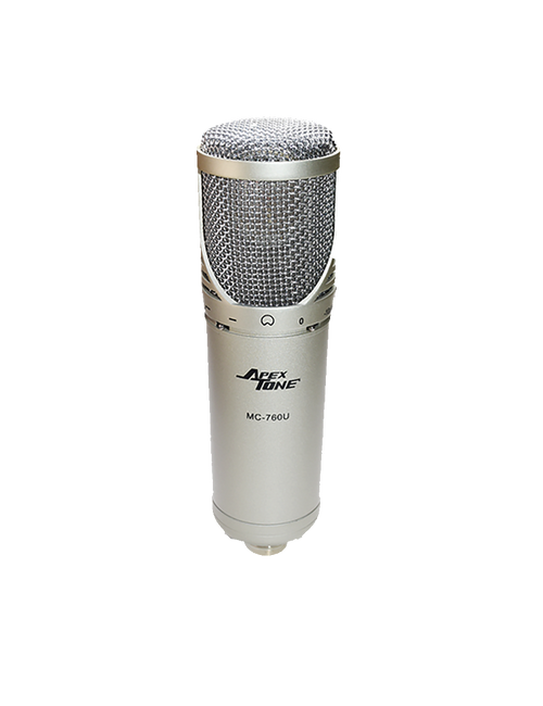 ApexTone® MC-760U Micrófono Condensador Estudio Kit: Araña y Funda