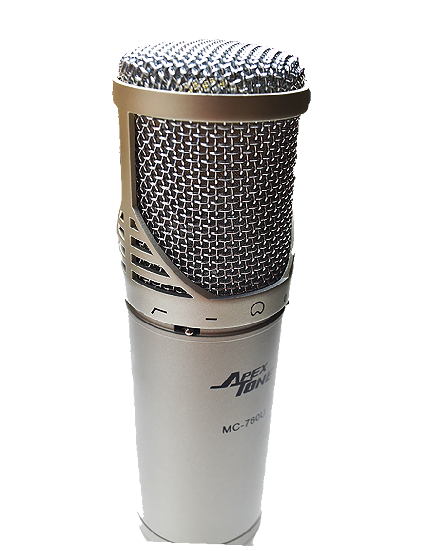 ApexTone® MC-760U Micrófono Condensador Estudio Kit: Araña y Funda