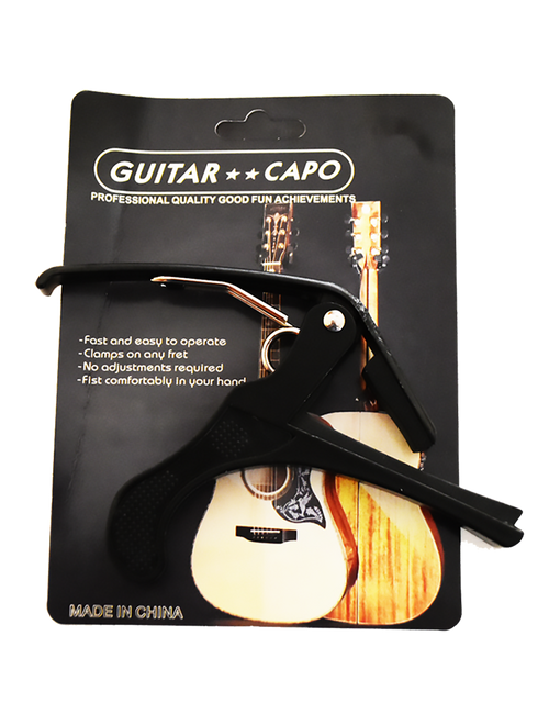 ApexTone® MC40 Capo Cejillo Guitarra Acústica | Negro