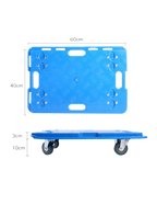 ApexTone® Trolly Base Arrastre 4 Ruedas 60 x 40 cm
