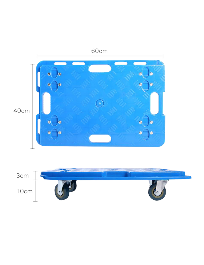ApexTone® Trolly Base Arrastre 4 Ruedas 60 x 40 cm