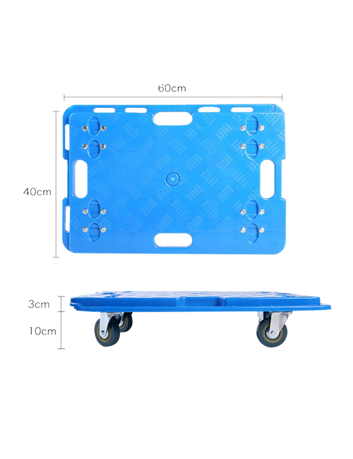 ApexTone® Trolly Base Arrastre 4 Ruedas 60 x 40 cm