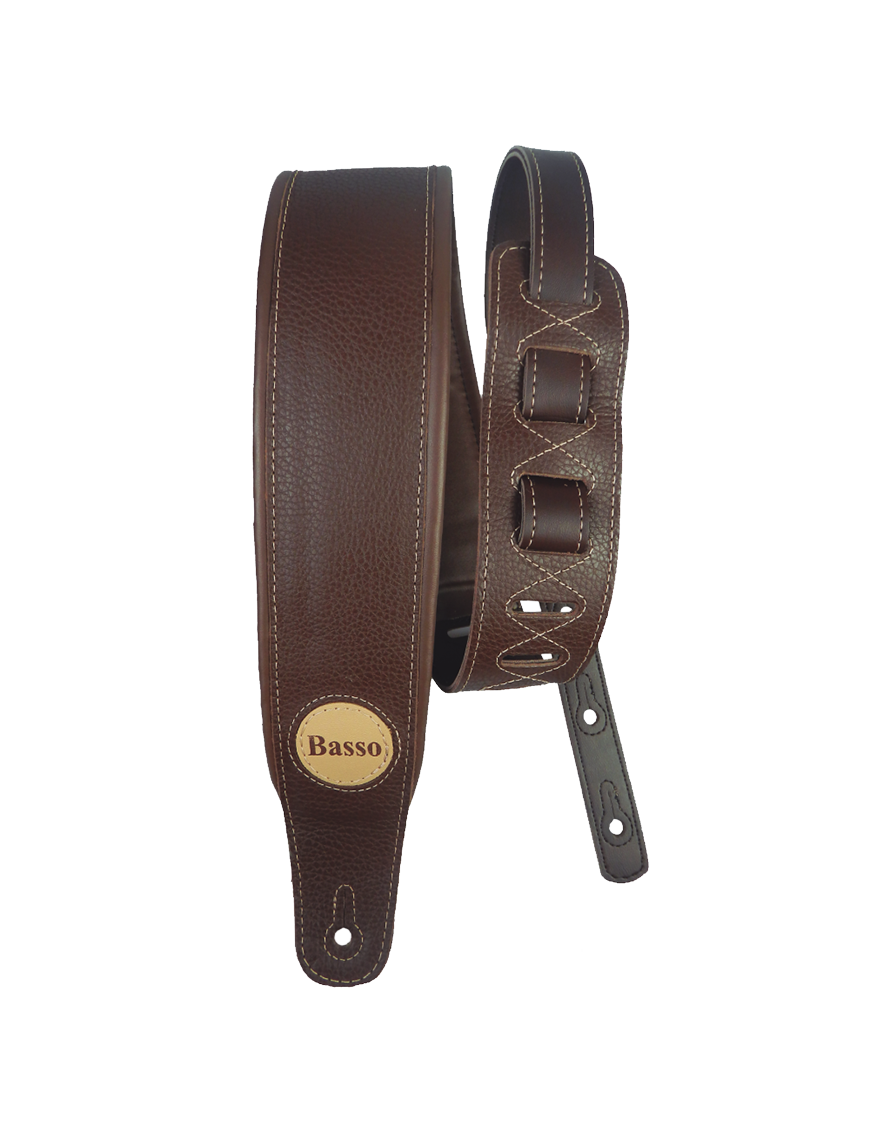 Basso® CLASSIC Correa Guitarra 7cm Largo: 145cm | Café