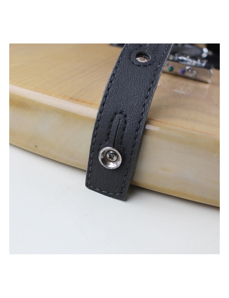 Basso® EcoStrap® Vegana Correa Guitarra 6cm Largo: 145cm | Negro