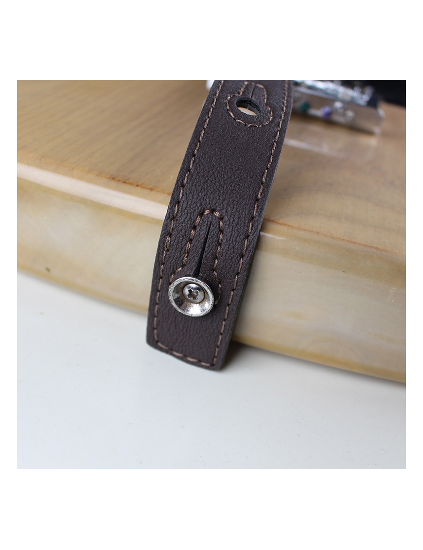 Basso® EcoStrap® Vegana Correa Guitarra 6cm Largo: 145cm | Café