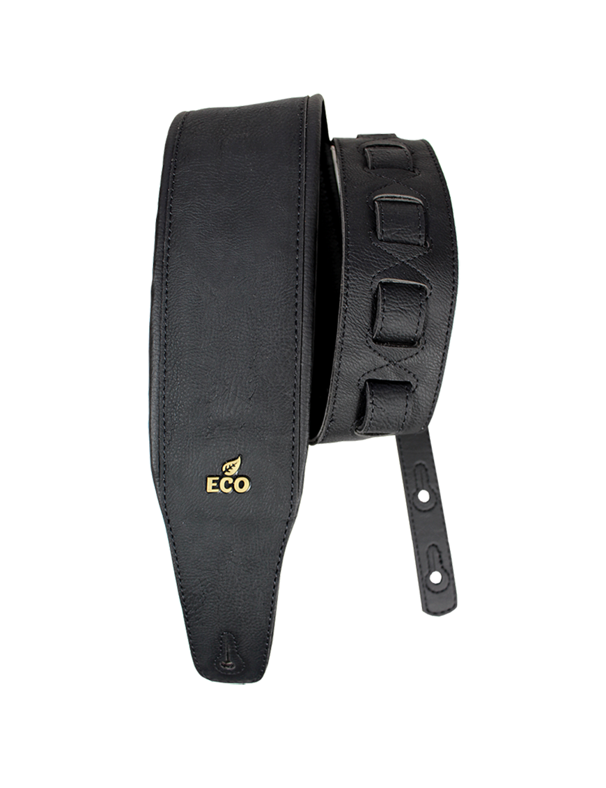 Basso® EcoStrap® Vegana ECOBASS Soft Correa Bajo 8.5cm Largo: 145cm | Negro
