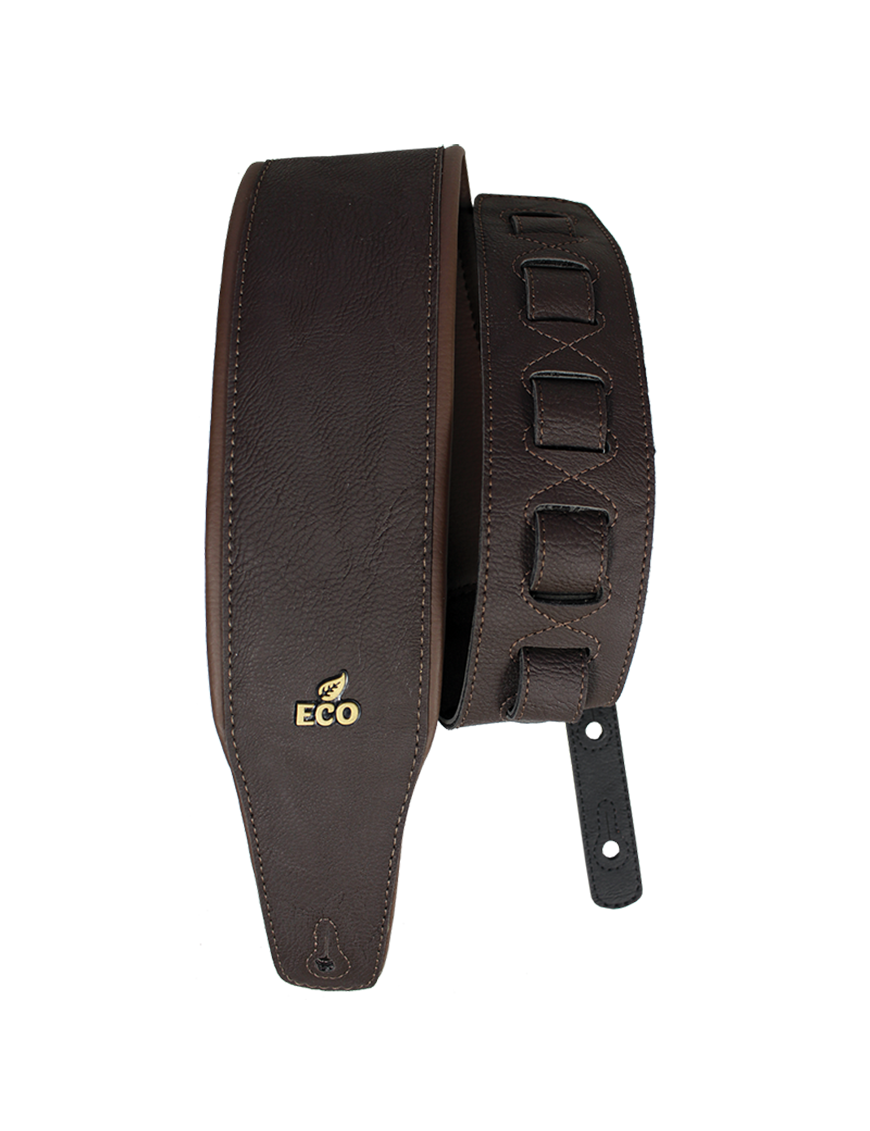 Basso® EcoStrap® Vegana ECOBASS Soft Correa Bajo 8.5cm Largo: 145cm| Café