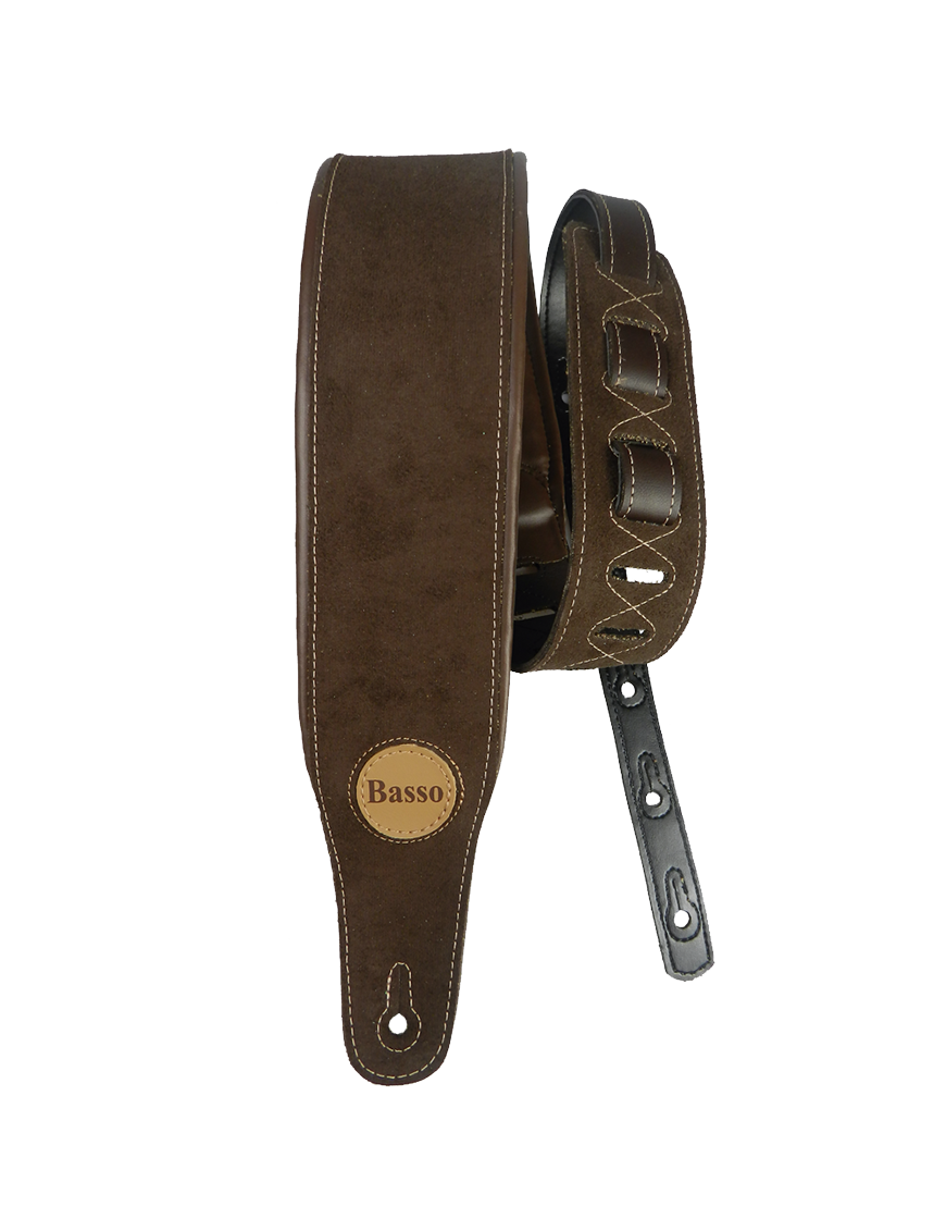 Basso® FB Gamuza Correa Bajo 8.5cm Largo: 145cm | Café