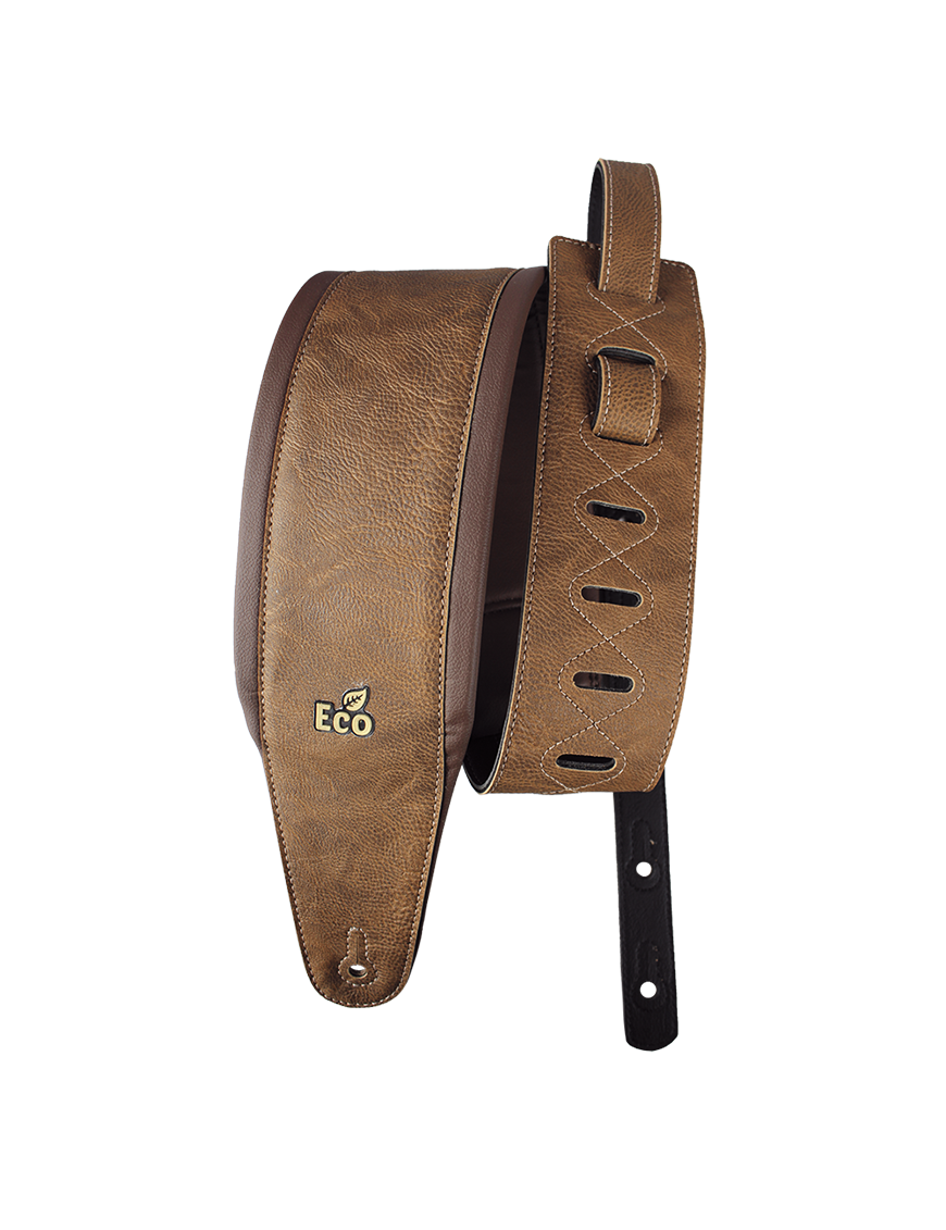 Basso® EcoStrap® FB Groove Vegano Correa Bajo 10cm Largo: 145cm | Whiskey