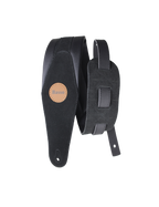 Basso® Original Gamuza Correa Bajo 9 cm Largo: 145cm Negro