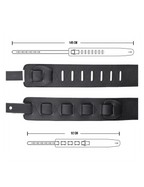 Basso® Original Gamuza Correa Bajo 9 cm Largo: 145cm Café
