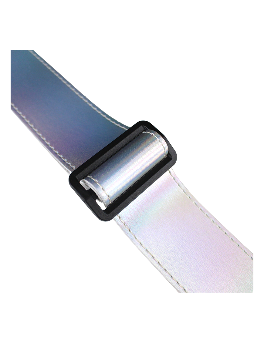 Basso® Chrome Line Sillver Tornasol Correa Guitarra 5cm Largo: 145cm
