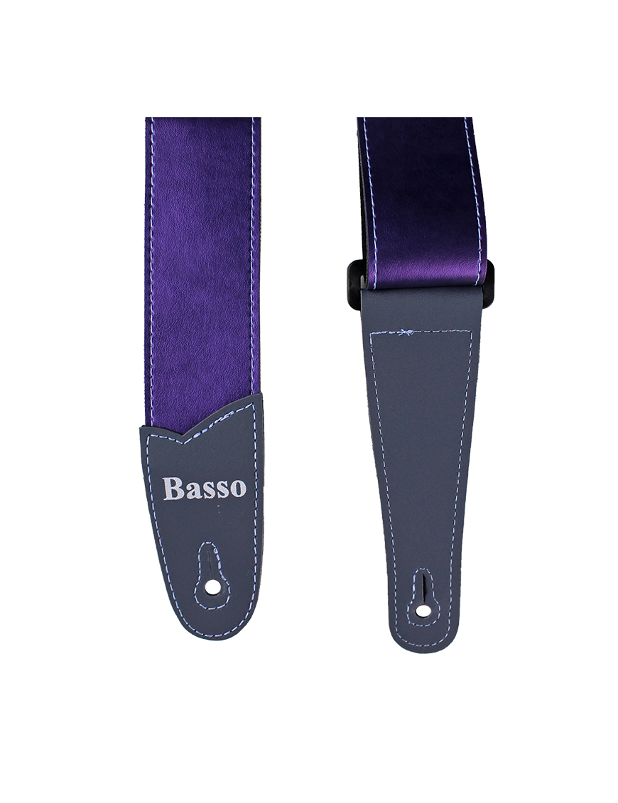 Basso® Chrome Line Purple Correa Guitarra 5cm Largo: 145cm