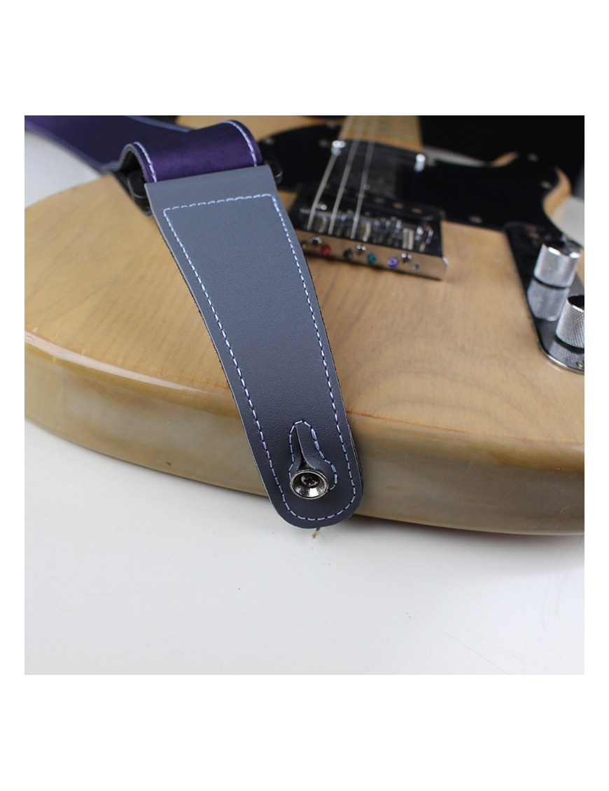 Basso® Chrome Line Purple Correa Guitarra 5cm Largo: 145cm