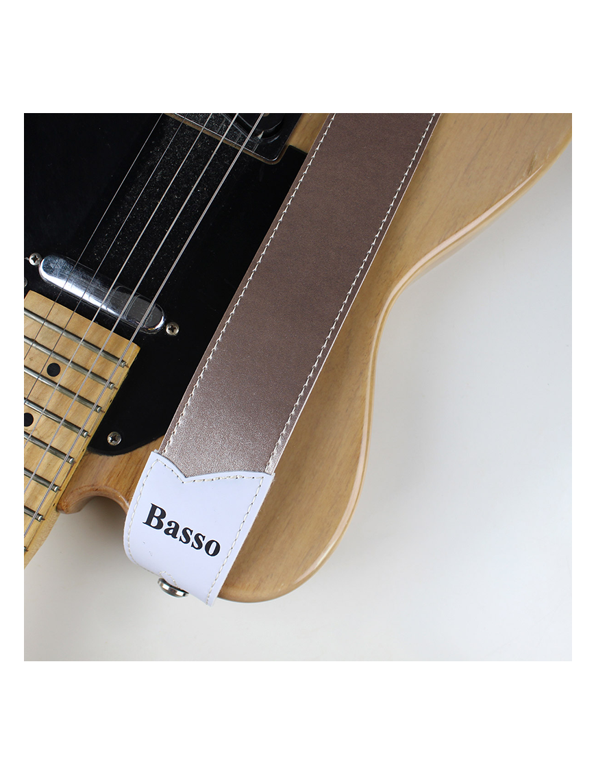 Basso® Chrome Line Cobalt Correa Guitarra 5cm Largo: 145cm