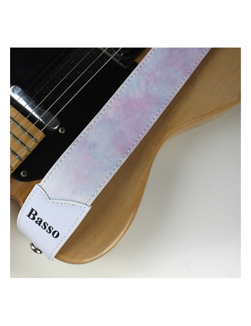 Basso® Chrome Line Hippie Correa Guitarra 5cm Largo: 145cm